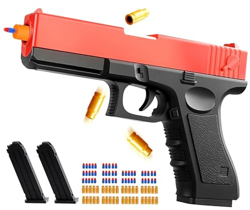 Nogevo Foam Bullet Blaster Toy Guns with Shell Ejecting for Boys, Girls - Manual Reloading Soft Bullets - Educational Toys Model for Kids Gifts