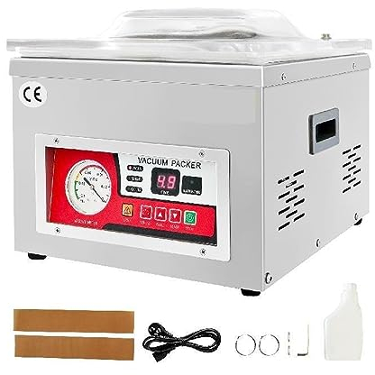 Food Vacuum Packing Machine Commercial Chamber Vacuum Sealer DZ-260A Kitchen Meat Bag Packaging Food Saver Sealing Machine