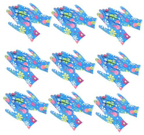 KITANDOVE 12 Paar Atmungsaktive Handschuhe Fäustlinge Antistatische Schutzhandschuhe Für Garten Und Arbeitsschutz Rutschfest Und Verschleißfest