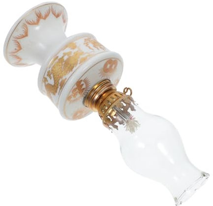 OSOLADY Öllaterne Vintage Petroleumlampe Retro Laterne Keramik Öllampe Mit Griff Für Innenbereich Notbeleuchtung Dekoration Petroleumlampenfassung Petroleumlampenöl