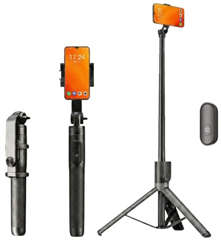 acce2s Perche Trépied Compacte pour Apple iPhone 11 Max Extensible 70 cm Télécommande Pro