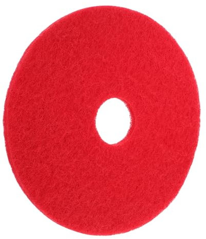 GALPADA 17-inch Red Floor Machine Pad Replacement Replaceable Floor Cleaning and Polishing Mat for Household Cleaner Sturdy Machine Mat Accessory for Hard Surfaces and Industrial Use