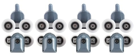 Watris Veiyi Lot de 8 roulettes pour cabine de douche - Convient pour les portes en verre d'une épaisseur de 5 mm ou 6 mm