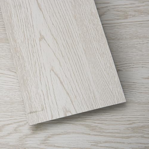 Art3d 36-Pack Peel and Stick Vinyl Plank Flooring Tile, 54 Sq. Ft Self-Adhesive Floor Tiles with Natural Wood Texture for Living Room Bedroom RV, White Oak
