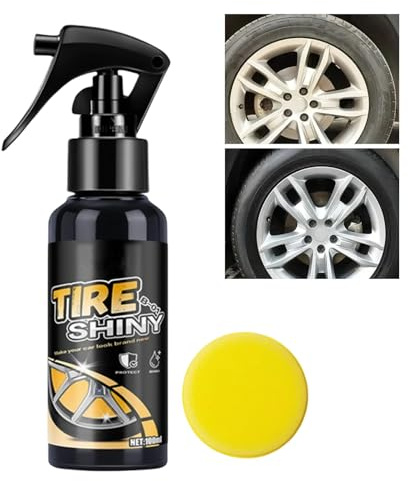 CGACCSD Brillo para Ruedas de Coche - Spray Revestidor para Ruedas - Solución De Recubrimiento Para Neumáticos Para Entusiastas De Viajes Y Gestores De Mantenimiento De