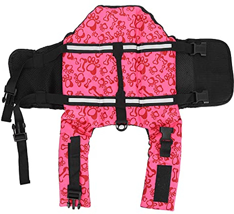 High Buoyancy Dog Life Jacket Reflective Swimsuit for Swimming (S)