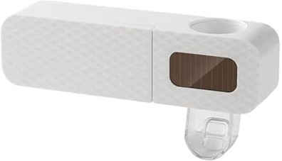 Supporto da parete per spazzolino da denti, autoadesivo per la pulizia degli spazzolini, organizer multifunzione per l'igiene orale con funzione di risciacquo, supporto pieghevole in ABS per bagno