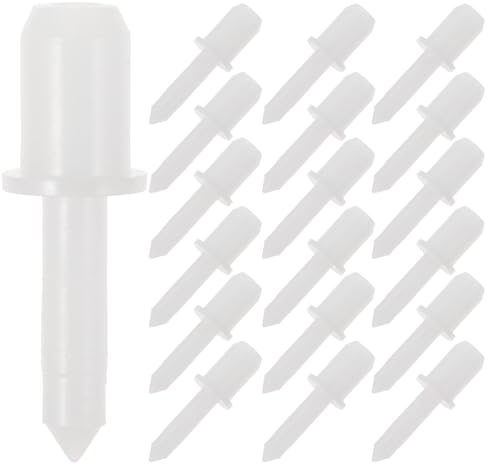 Lurrose 60 Pezzi Accessori Tapparelle Bianco in Plastico, Perno Otturatore Portatile e Pratico per Riparazione Persiane Finestre Uso Professionale e Personale