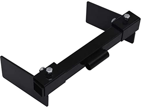 Mangloder - Adaptador quitanieves para tractor cortacésped de acero negro 401 x 220 x 120 mm, tubo interior de 40 x 40 mm, para cortacésped, accesorios, recambio, mantenimiento, mantenimiento