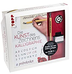 Kreativ-Set Die Kunst des Zeichnens Kalligraphie: Buch für Kalligraphie-Einsteiger sowie Federhalter, Feder mit Reservoir und Tintenfass (Buch plus Material) (Kreativ-Sets)