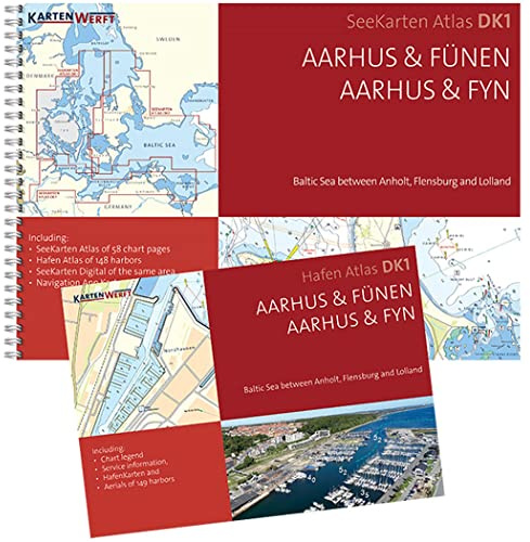 SeeKarten Atlas DK1 | Aarhus & Fünen: Westliche Ostsee zwischen Anholt, Flensburg und Lolland