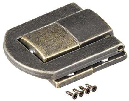 sourcing map Kipphebel-Fallenschloss, 25mm Retro dekorative Bronze mit Schrauben für Koffer Kofferraumverschluss, 2er Pack