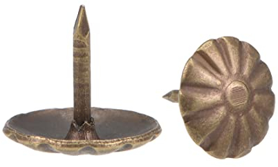 sourcing map 40Stk.Polsternagel 10m Kopf Durchmesser Antik Runde Reißzwecken Bronze