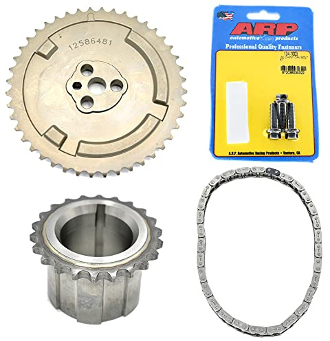 Michigan Motorsports LS Heavy Duty Timing Chain Set | Includes Heavy Duty Timing Chain, 4X Cam Sprocket, Crank Gear & ARP 134-1003 Cam Bolts | Fits LS1 LS2 LS3 LSA L76 L77 4.8L 5.3L 5.7L 6.0L 6.2L