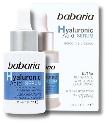 Babaria - Ansiktsserum med hyaluronsyra | Ansiktsserum för kvinnor och män med hyaluronsyra | Serum för män och kvinnor 30 ml droppare | Hyaluronsyra lätt snabb absorption