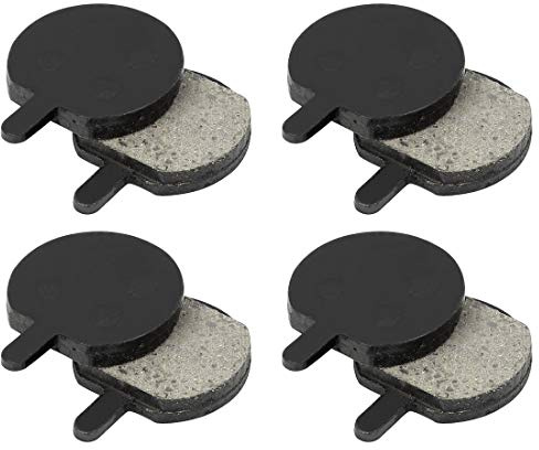 X AUTOHAUX Fahrradscheibenbremsbeläge Für Jak Zoom 22,5mm 4 Paar | Halbmetall Und Harz, Schwarz, 28x22mm, 4mm, Geräuscharm, Einfach Installieren, Geeignet Für Vorder- Und Hinterrad