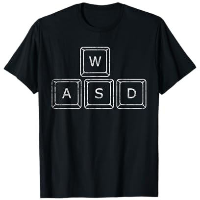 WASD PC Gamer Keys Computer Gaming Geschenk T-Shirt