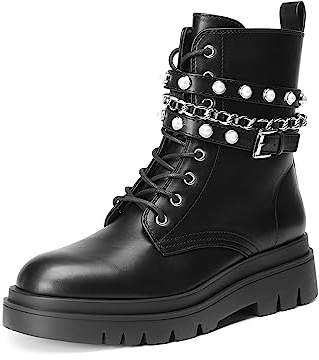 DREAM PAIRS Women's Ankle Boots - Classic Comfort,Size 7,Black,SDAB2208W