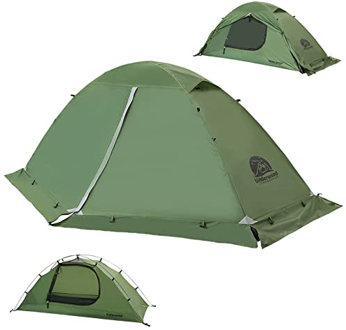 Underwood Aggregator Tenda da Campeggio per 1 Persona - Impermeabile per 4 Stagioni, Ultraleggera per l'Inverno, Esterno, Escursionismo e Trekking