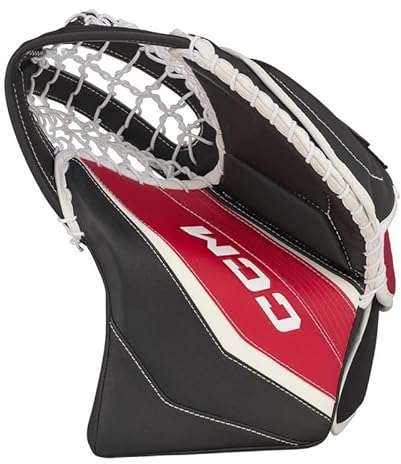CCM EFLEX 6 Guanti da portiere da hockey su ghiaccio, Senior (Bianco/Bianco/Bianco/Bianco, Regolare)