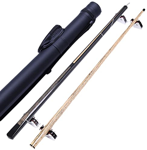 PTTRNS Billard Queue Set Weißes Wachsholz 1/2 Snooker-Pool-Queue 57 11 Mm Stangenkopf Exquisite Muster Und Bequemer Griff M0424(Color:B,Size:11MM)
