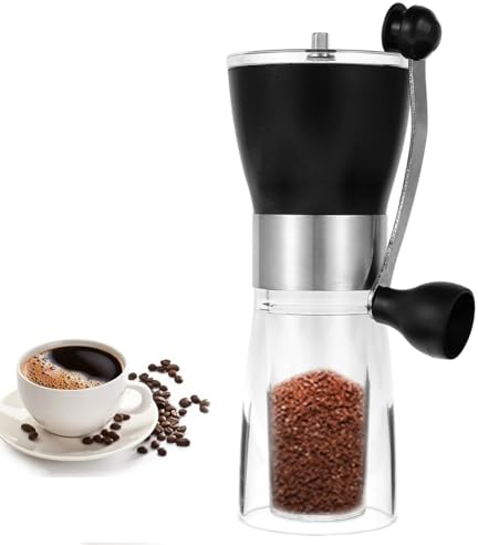 Molinillo de café manual de cerámica cónico ajustable, molinillo de café para frutos secos, hierbas, granos, pimienta, tabaco, especias, harina