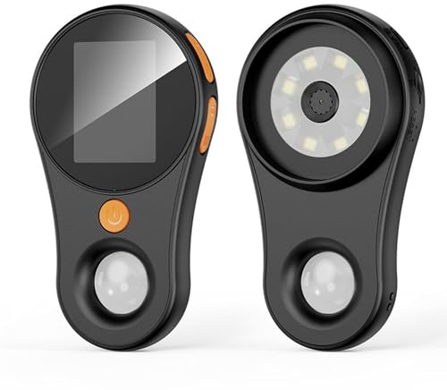 Handy Mikroskop, 500-fache Vergrößerung, 2 MP 1920 x 1080P HD Handheld Taschenmikroskop mit Bildschirm, Tragbares Mini Mikroskop mit 8 LED-Leuchten (Schwarz)