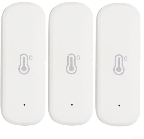 Besttoolifes 3Pcs WiFi Hygrometer Thermometer Sensor, Indoor Outdoor Wireless Temperature Humidity Sensor Monitor With Smart Alerts, High for WiFi Thermometer No Hub Required