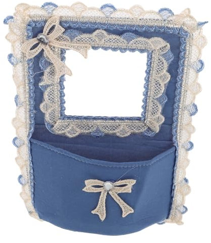 MUCKLILY Floral Lace Lichtschalter-abdeckung Mit Tasche Dekorativer Stoff-schalterrahmen Einfacher Schutz Und Schmutzschutz Praktische Aufbewahrung Für Badezimmer Schlafzimmer Und Wohnräume