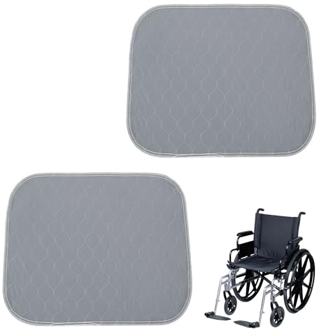 LONGHAO2 pcs Waschbare Inkontinenz Stuhlauflage,45x60cm wasserdichte Inkontinenz Sitzauflag,Saugfähige Waschbare Inkontinenz,Inkontinenz Stuhlauflage Inkontinenzunterlagen,für Sessel (#1, 45*60)