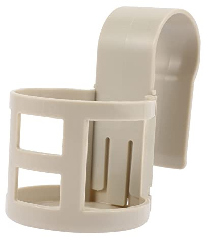 MOTHNUR Portavasos para Piscina con Clip Soporte Antideslizante sin Derrames Accesorio para Piscina Elevada Compatible con Barandillas Redondas Material Plástico Resistente y Ligero