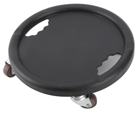 Haofy Gleitscheibe, Core Slider mit 4 Rollen, Trainingsgerät für Fitnessstudio und Heimgebrauch, rutschfeste Trainingsausrüstung für das Bauchtraining (Black)