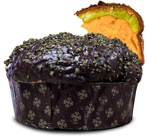 Panettone Artigianale CREMA AL PISTACCHIO e PASTA KATAIFI -Dubai Style 900g Don Giovannino - Made in Italy