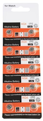 Pack de Piles Boutons – Piles Bouton 1,55 V Ag1 Ag4 377 Lr66, cellules disques compactes et légères, Puissance de Sortie Stable, Petit Bouton au Lithium | Calculatrices Montres Jouets Clés de Voiture
