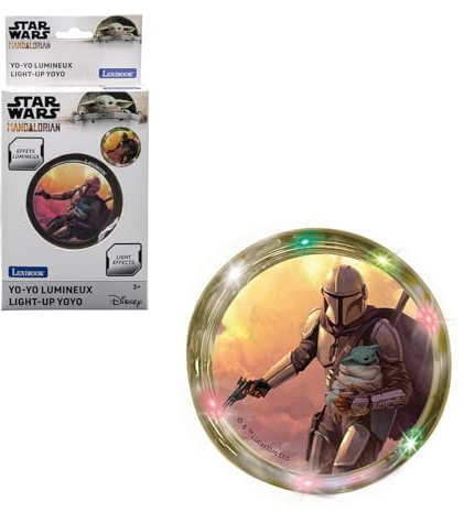 Lexibook, Star Wars Yo-Yo Lumineux, YY1SW1LXB | Effets multicolores, sans retour automatique, résistant, améliore la coordination, Or