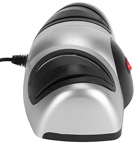 Fdit Afilador de Cuchillos Eléctrico, de Afilado Profesional de 2 Etapas con Muela Abrasiva de Diamante para Cuchillos de Cocina y de Fruta, bajo Nivel de Ruido y Larga