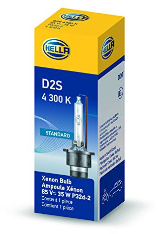 HELLA D2S 4300 K Xenon Standard Bulb, (85V, 35W)