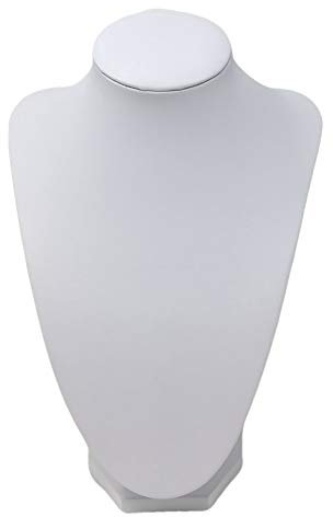 R&F srls Espositore Collo Bianco Liscio Porta collane bigiotteria collanine