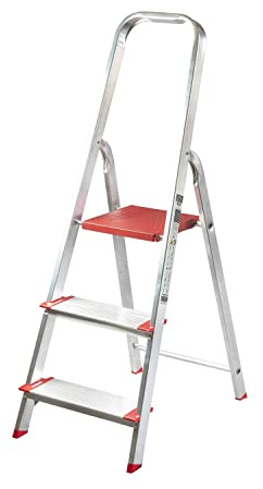 Homelux 990152 Escalera Domestica Peld.12 cm, 3 Peldaños, 3.5 kg