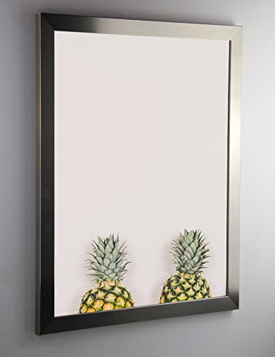 Bonito Slimline Profil Bilderrahmen Posterrahmen 48x68 cm Edelstahl Dekor 68x48 cm Puzzlerahmen Diamond Painting mit Kunstglas klar