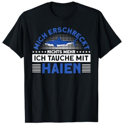 Schnorcheln Ich Tauche Mit Haien Weißer Hai T-Shirt