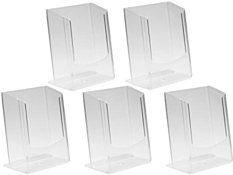 Garnet - 5 pz Portatovaglioli da Bar in Plastica Trasparente – Set da 5 Pz - 100% Made in Italy