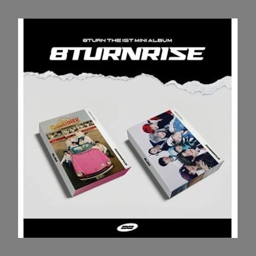 8TURN 8TURNRISE 1er Mini album Version CD + 1 mini poster sur le paquet + livret 84p + livre selfie 64p + 2 cartes photo + 1 ea autocollant + 8 photos de film + 2 photos d'identité + 1 papier parole +