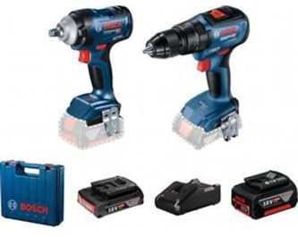 Bosch Professional GDS 18 V-400+GSB 18V-50 1x2.0Ah-1x5.0Ah