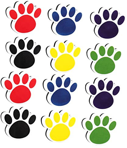 TOGEVAL 12stücke Magnetische Whiteboard Radierer Im Cartoon-stil Wiederverwendbare Tafel Radierer Material Für Schule Büro Und Zuhause Farben Je