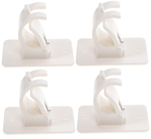Cabilock Gardinenstangenhalterungen 4er-pack Starke Klebehaken Für Gardinenstangenaufhänger