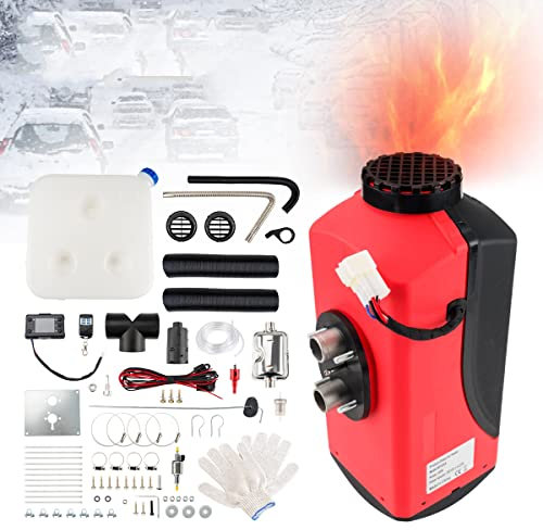 Kit de calentador de aire diésel portátil de 12 V y 8 KW para estacionamiento con interruptor LCD y control remoto, calefacción diésel silenciosa para automóviles, camiones, barcos, autobuses, casas