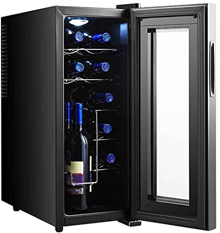 IUBGFTO 116L Beer Fridge,Cooler/Small Wine Refrigerator Bar Cabinet for Soda Beer Wine Stainless Steel Glass Door Small Drink Dispenser Machine Digital Display for Home Office Bar