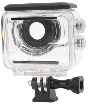 Rankomu Custodia impermeabile per Action Camera, 60 m di profondità, custodia protettiva con telo antiappannamento per Go3, custodia protettiva per fotocamera subacquea