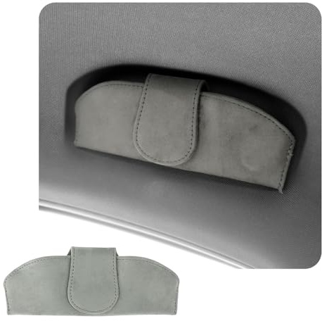 CDEFG Magnetische Sonnenbrillenhalter Brillenetui Brillenhalter Auto Aufbewahrungstasche Mikrofaser Universal Glasses Case Holder Brillenetui Sonnenbrille Gläser Käfig Organizer Zubehör